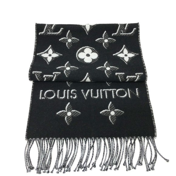 LOUIS VUITTON Black Scarf - Picture 1 of 7